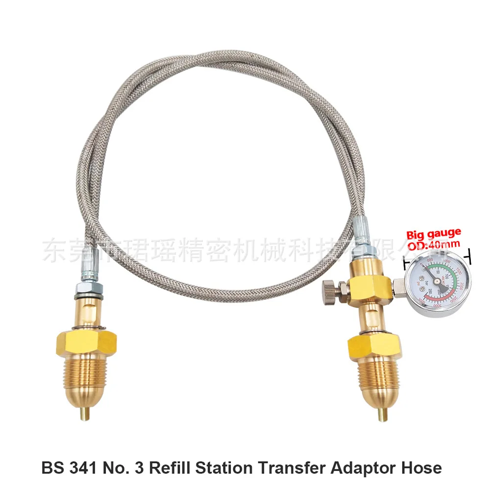 G5/8" Thread Argon Gas Transfer Hose 90cm – Braided Steel Line for Cylinder Refill Large-to-Small Tank, Welding Line
G5/8" Thread Argon Gas Transfer Hose 90cm – Braided Steel Line for Cylinder Refill Large-to-Small Tank, Welding Line
