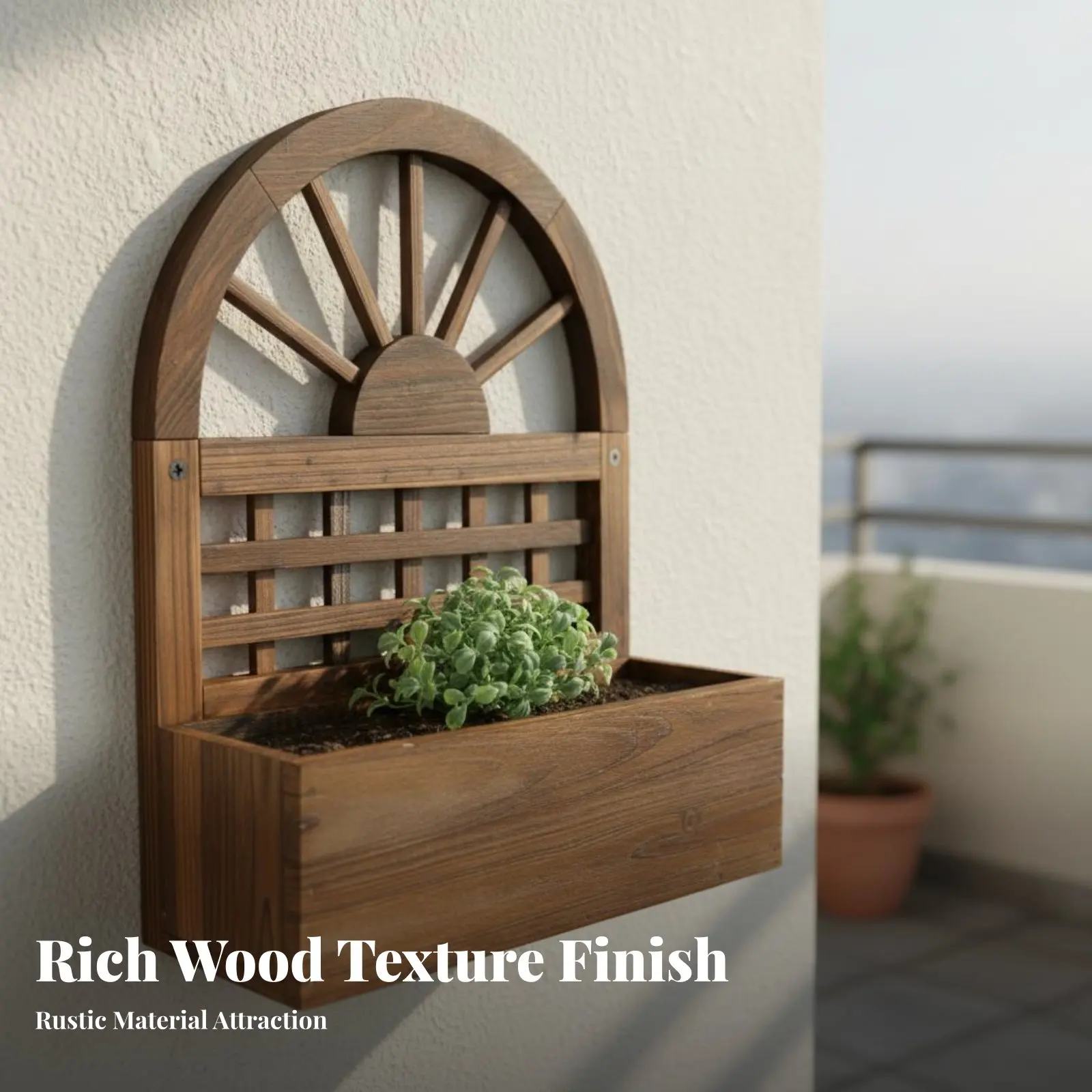 Wall Mounted Planter Easy to Install Wooden Hanging Planter Box Rustic Wall Flower Holder Multipurpose House Decoration
Wall Mounted Planter Easy to Install Wooden Hanging Planter Box Rustic Wall Flower Holder Multipurpose House Decoration