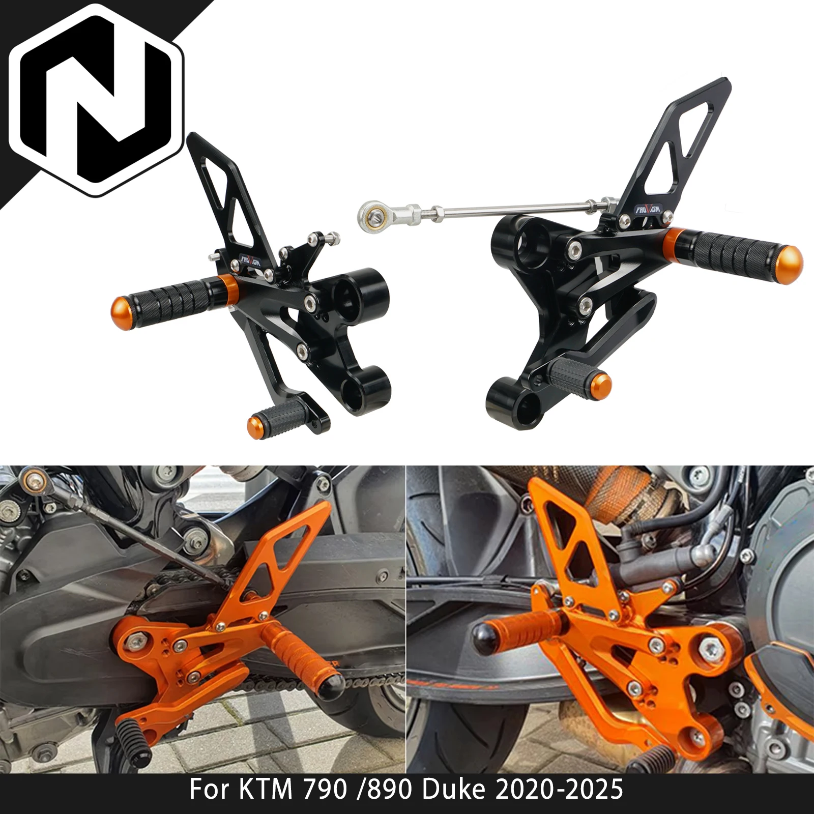 For KTM 790 Duke 890 Duke 2020-2025 2024 2023 2022 2021 NICECNC Motorcycle Adjustable Rearsets Foot Pegs Pedal Footrest Sets
For KTM 790 Duke 890 Duke 2020-2025 2024 2023 2022 2021 NICECNC Motorcycle Adjustable Rearsets Foot Pegs Pedal Footrest Sets