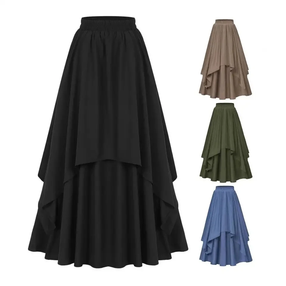 High Waist Irregular Women's Skirt Elastic Waist A-line Skirts Elegant Fashion Vintage Mid Length Skirts A-Line Slimming Leisure
High Waist Irregular Women's Skirt Elastic Waist A-line Skirts Elegant Fashion Vintage Mid Length Skirts A-Line Slimming Leisure