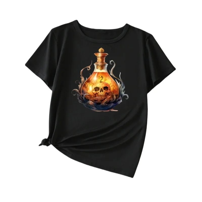 Halloween Series Vintage Skull Print Loose Heavyweight High Street Trendy American New T-Shirt Short Sleeves
Halloween Series Vintage Skull Print Loose Heavyweight High Street Trendy American New T-Shirt Short Sleeves