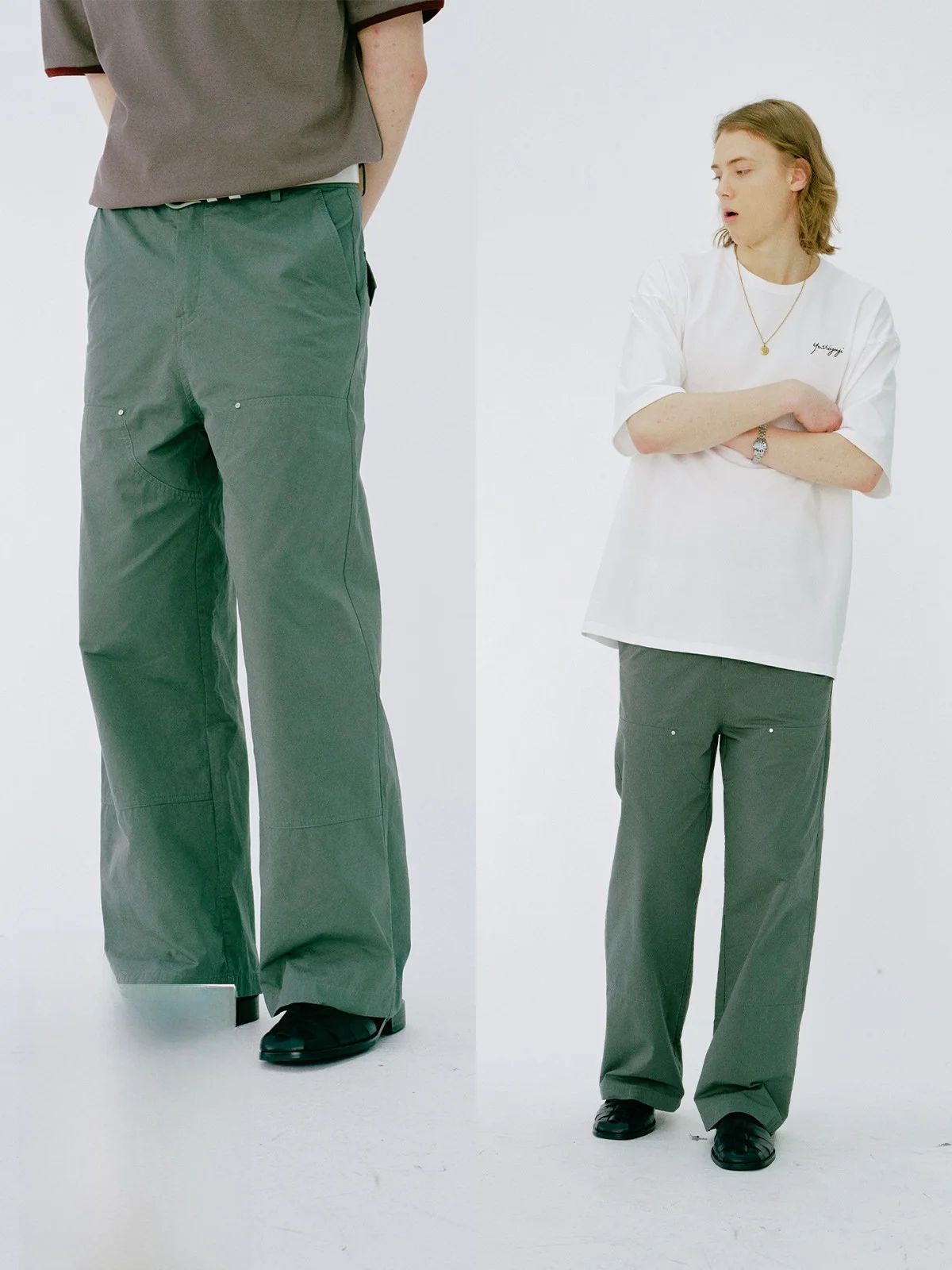 Retro Green Straight Leg Workwear Trousers Men's Spring Autumn Loose Casual Long Pants Youthful Vitality Style Cotton 100%
Retro Green Straight Leg Workwear Trousers Men's Spring Autumn Loose Casual Long Pants Youthful Vitality Style Cotton 100%