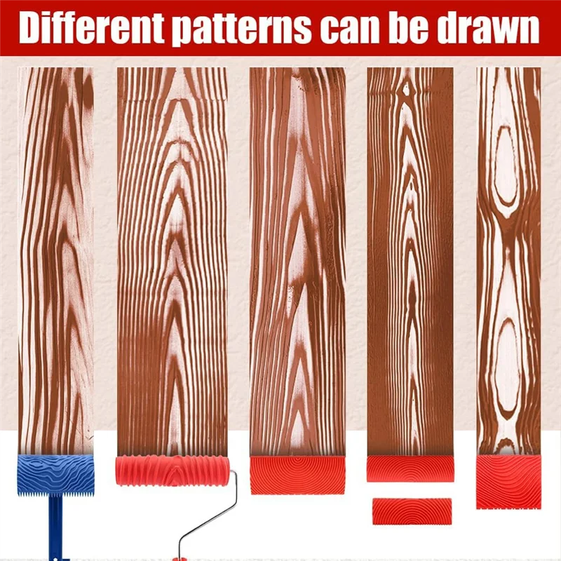 A84E-8 Pieces Wood Paint Tool Set, Texture Roller, Graining Rocker, Paint Brushes For Wall, Floor, DIY Room Decoration
A84E-8 Pieces Wood Paint Tool Set, Texture Roller, Graining Rocker, Paint Brushes For Wall, Floor, DIY Room Decoration