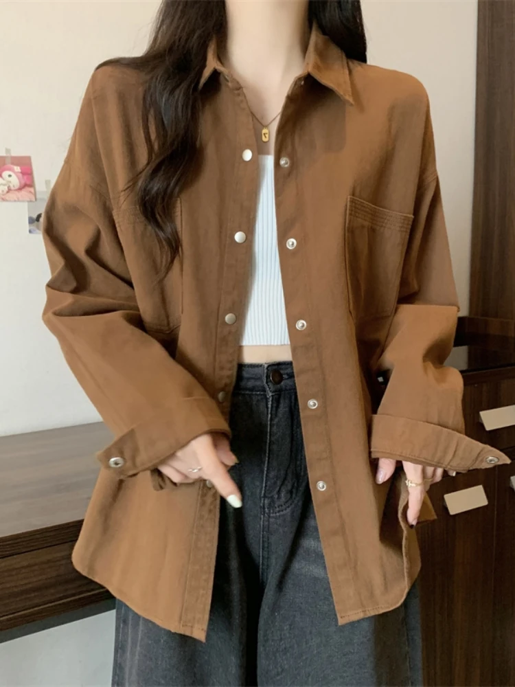 Hong Kong Style Denim Shirt Thin Outerwear Women's Spring Autumn plus Size Slimming Beauty Rader Top Anti Aging Shirt
Hong Kong Style Denim Shirt Thin Outerwear Women's Spring Autumn plus Size Slimming Beauty Rader Top Anti Aging Shirt