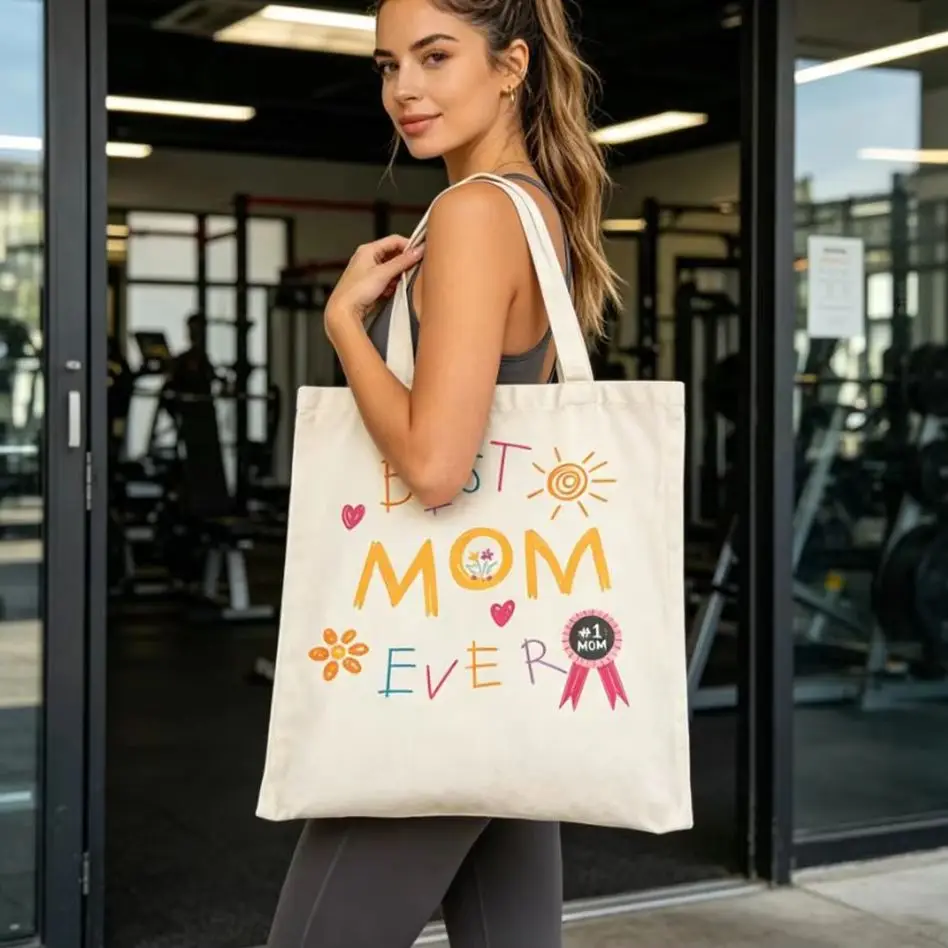 Spacious Canvas Tote Bag Personalized Best Mom Ever Custom Design Tote For Mom Gym Yoga Class Weekend Trip Carryall
Spacious Canvas Tote Bag Personalized Best Mom Ever Custom Design Tote For Mom Gym Yoga Class Weekend Trip Carryall