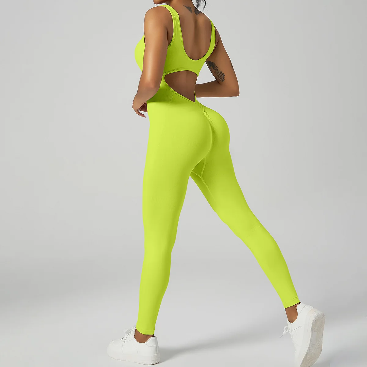 Seamless Workout Jumpsuit for Women Yoga Tights Ribbed Sports Bodysuit Gym Wear Scrunch Jogging Suit
Seamless Workout Jumpsuit for Women Yoga Tights Ribbed Sports Bodysuit Gym Wear Scrunch Jogging Suit