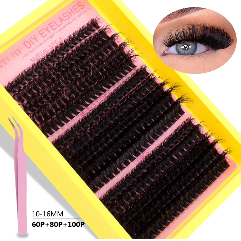Flurry Curled False Eyelash Set 60D 100D 3D DIY Natural Segmented Eyelashes Heat Bonded Cluster Thick Planting Lashes Extension
Flurry Curled False Eyelash Set 60D 100D 3D DIY Natural Segmented Eyelashes Heat Bonded Cluster Thick Planting Lashes Extension