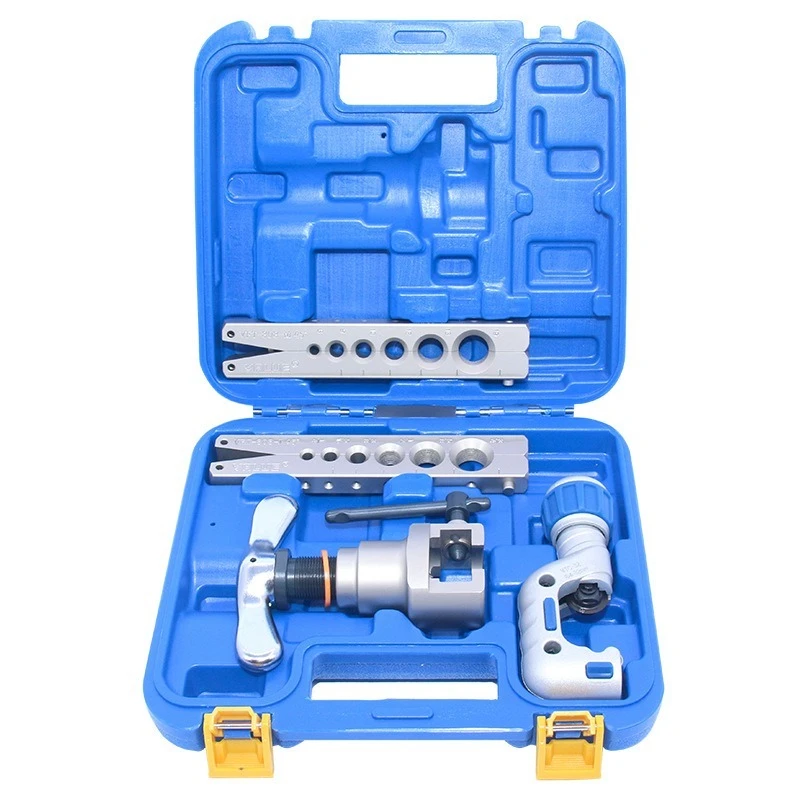 Eccentric Flaring Tool VFT-808-MIS, Copper Tube Flaring and Swaging Tool Kit for AC Refrigeration Repair and Pipe Expanding
Eccentric Flaring Tool VFT-808-MIS, Copper Tube Flaring and Swaging Tool Kit for AC Refrigeration Repair and Pipe Expanding