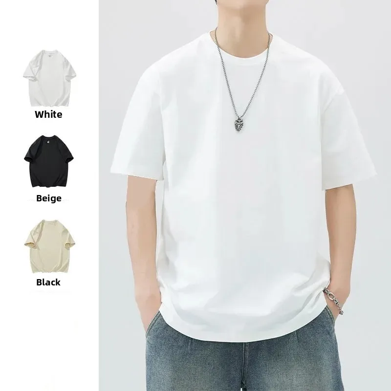 Summer New Basic Color round Neck T-Shirt Casual Streetwear Short Sleeve Loose Fit Cotton Top for Couples Logo Printable
Summer New Basic Color round Neck T-Shirt Casual Streetwear Short Sleeve Loose Fit Cotton Top for Couples Logo Printable