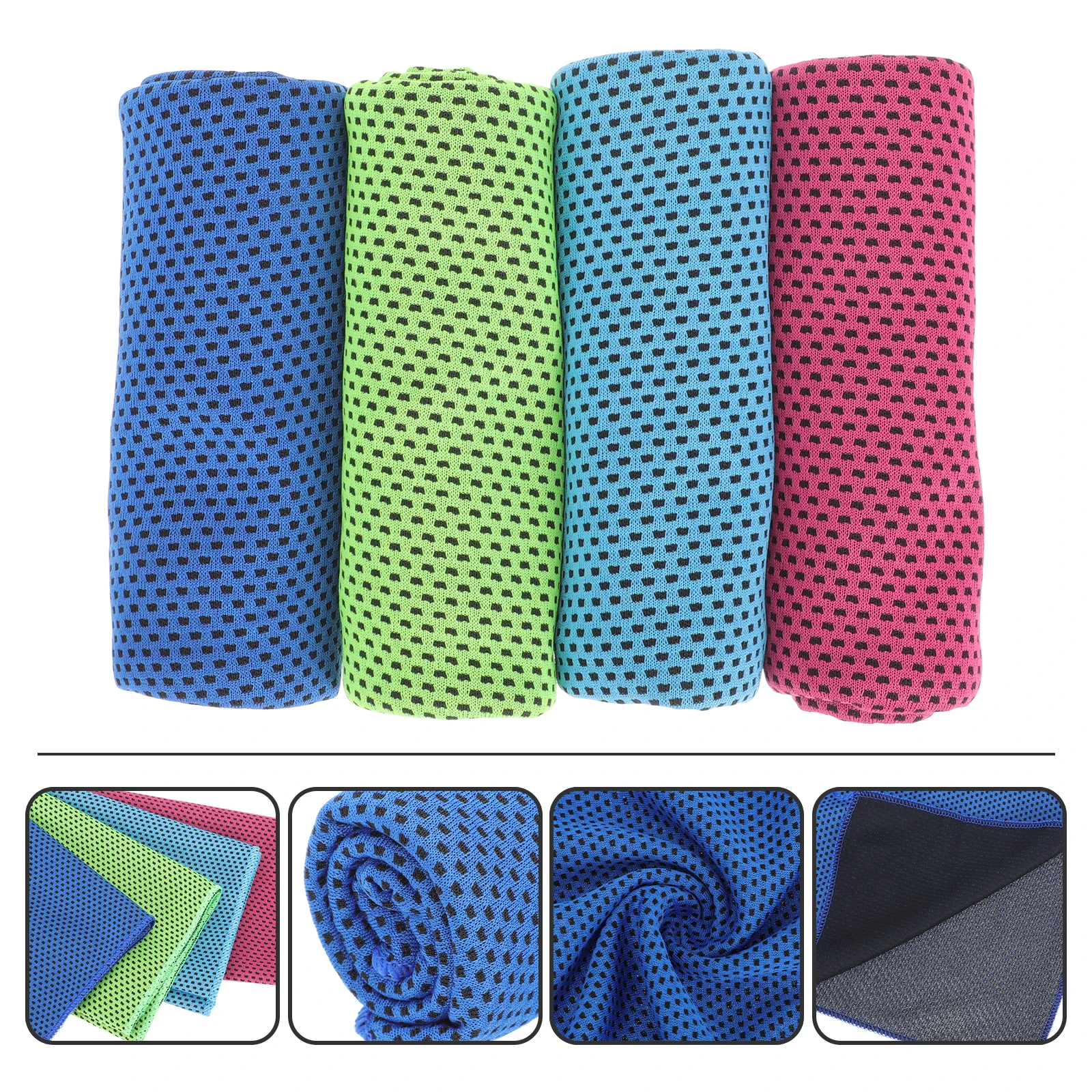 4 Pcs Cold Towel Sweat Absorption Towels Skin-friendly Cooling Quick Dry Exercise Breathable Polyester Microfiber Portable
4 Pcs Cold Towel Sweat Absorption Towels Skin-friendly Cooling Quick Dry Exercise Breathable Polyester Microfiber Portable