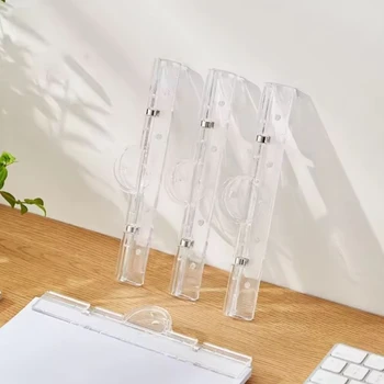 투명 클립 문구 폴더 종이 폴더, 칠판 책 클립, A4 화이트 보드 마그네틱 클립, 1PC