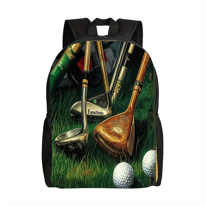 Рюкзак для гольфа унисекс, 1 шт., легкий, вместительный, с принтом, дизайн для клюшек, с регулируемыми лямками, повседневный, спортивный
Рюкзак для гольфа унисекс, 1 шт., легкий, вместительный, с принтом, дизайн для клюшек, с регулируемыми лямками, повседневный, спортивный