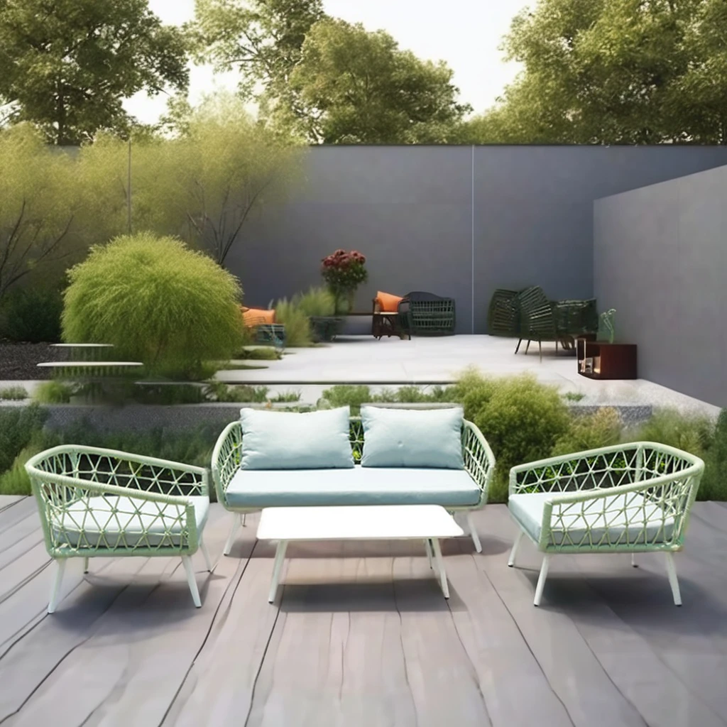 Hotel Outdoor Villa Courtyard Aluminum Minimal Design Patio 4 Pieces Rope Sectional Garden Sofa Set
Hotel Outdoor Villa Courtyard Aluminum Minimal Design Patio 4 Pieces Rope Sectional Garden Sofa Set