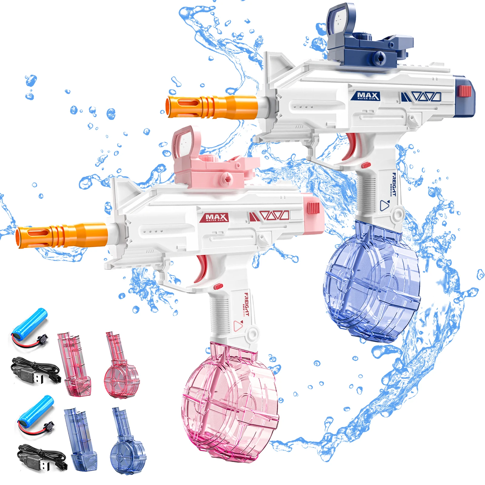 UZI Water Gun Beach Party Water Blaster Large Water Tank Automatic Squirt Gun Water Blaster For Outdoor Water Gun
UZI Water Gun Beach Party Water Blaster Large Water Tank Automatic Squirt Gun Water Blaster For Outdoor Water Gun