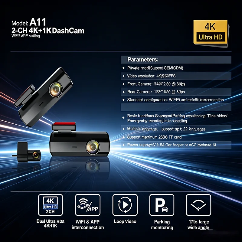 A11 Hidden Car DVR Recorder 170° Wide Angle Parking Surveillance Discreet Vehicle Camera with G-Sensor And Loop Recording
A11 Hidden Car DVR Recorder 170° Wide Angle Parking Surveillance Discreet Vehicle Camera with G-Sensor And Loop Recording