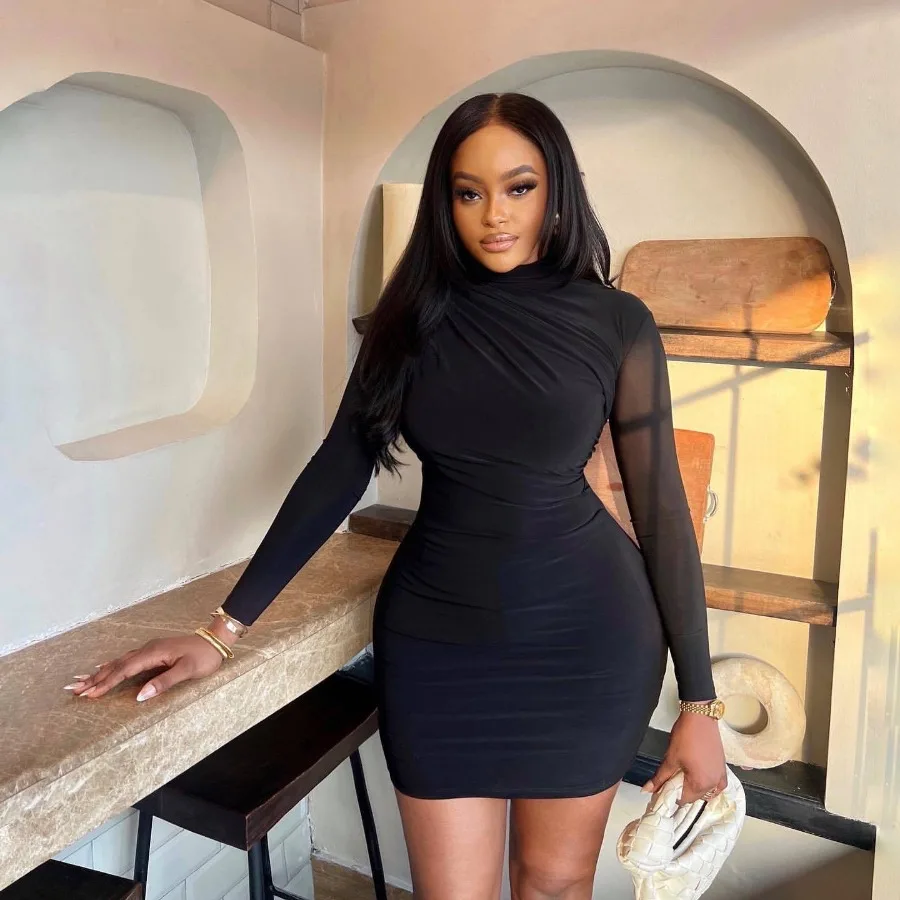 Style women's Dress pure color round neck long-sleeved top pullover dress hip skirt fashionable dress
Style women's Dress pure color round neck long-sleeved top pullover dress hip skirt fashionable dress