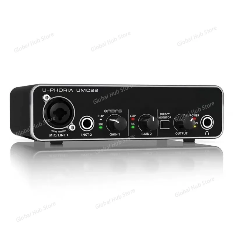 100% Original UM2 UMC22 UMC202HD Microphone Amplifier Sound Card Audio Interface Recording Sound Card
100% Original UM2 UMC22 UMC202HD Microphone Amplifier Sound Card Audio Interface Recording Sound Card