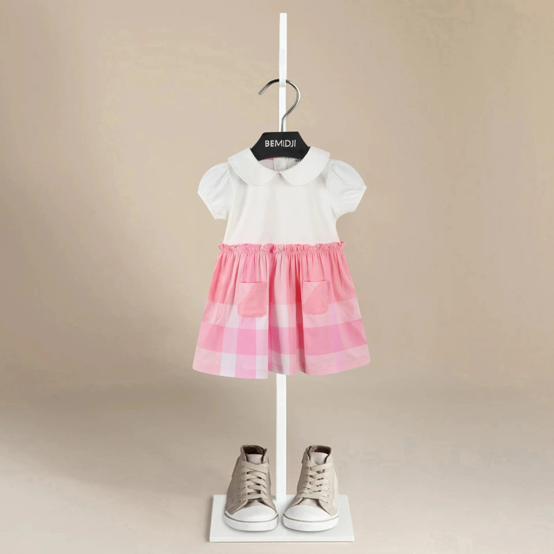 Summer Princess Girls Dress White Doll Lapel Children's Short-sleeved Cotton Children's Princess Dress Kids Dresses for Girls
Summer Princess Girls Dress White Doll Lapel Children's Short-sleeved Cotton Children's Princess Dress Kids Dresses for Girls