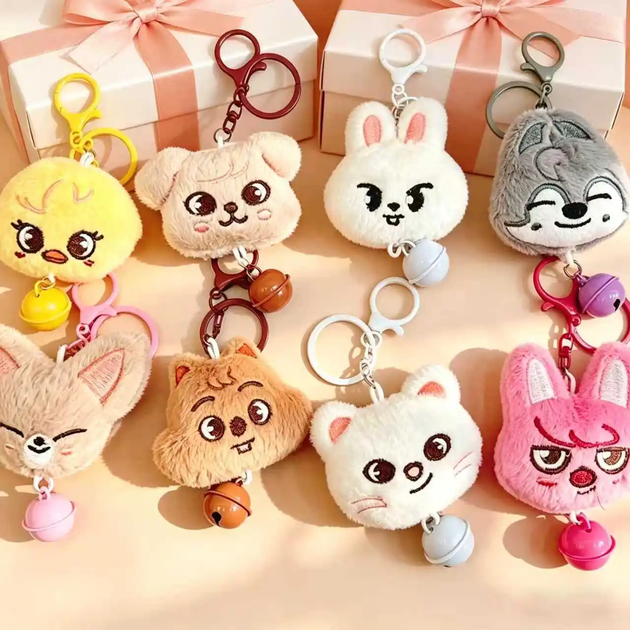 Kpop Stray Kids SKZOO Plush Keychain with Bell Cute Cartoon Animal Bag Charm Soft Plush DollPendant for Fans Gift
Kpop Stray Kids SKZOO Plush Keychain with Bell Cute Cartoon Animal Bag Charm Soft Plush DollPendant for Fans Gift
