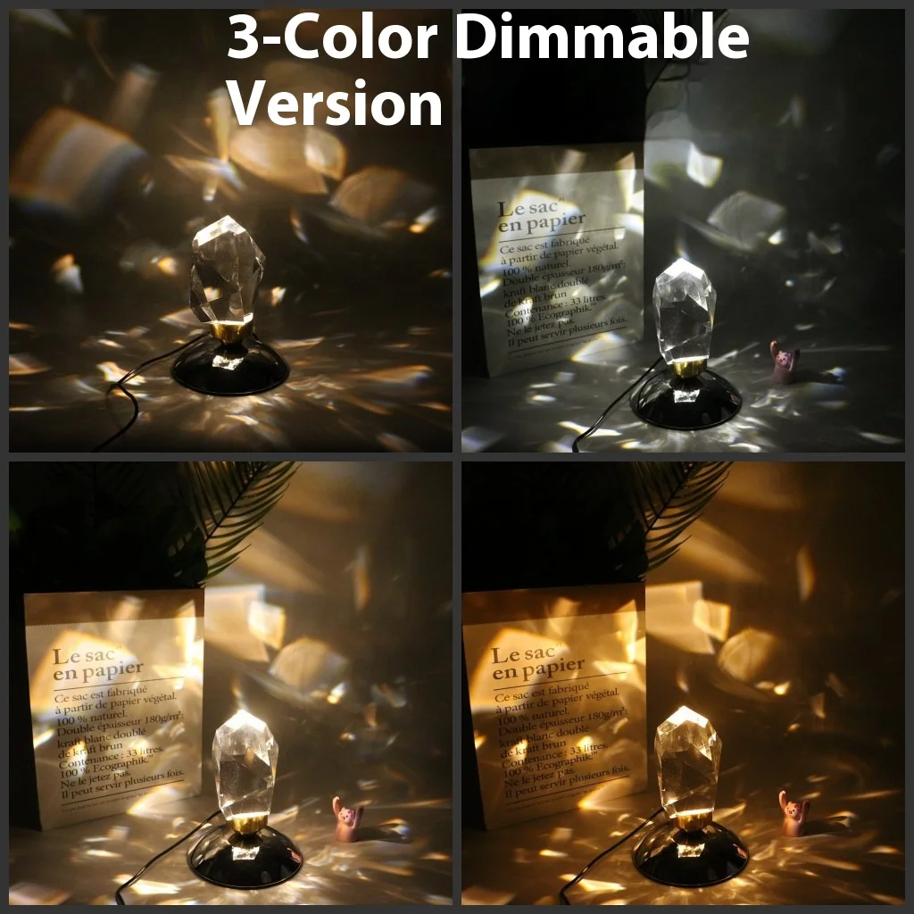 Crystal LED RGB Diamond Lamp USB Night Light for Mood Decor Photoshoot Atmosphere
Crystal LED RGB Diamond Lamp USB Night Light for Mood Decor Photoshoot Atmosphere