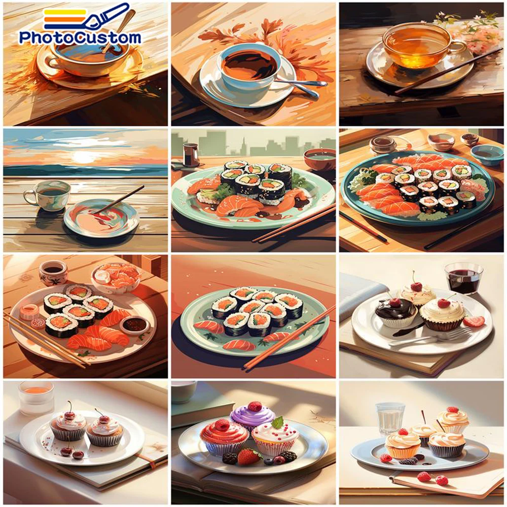 PhotoCustom Oil Paintings By Number Canvas Wall Art Kits Hand Painteds Dessert Drawing Pictures By Number Home Decor Diy Gift
PhotoCustom Oil Paintings By Number Canvas Wall Art Kits Hand Painteds Dessert Drawing Pictures By Number Home Decor Diy Gift