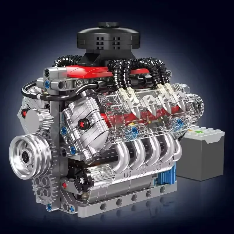Mold King Simulation LSX454 V8 Моторизованный двигатель 487 шт. Технический электрический привод Строительный блок Набор игрушек для взрослых и детей
Mold King Simulation LSX454 V8 Моторизованный двигатель 487 шт. Технический электрический привод Строительный блок Набор игрушек для взрослых и детей