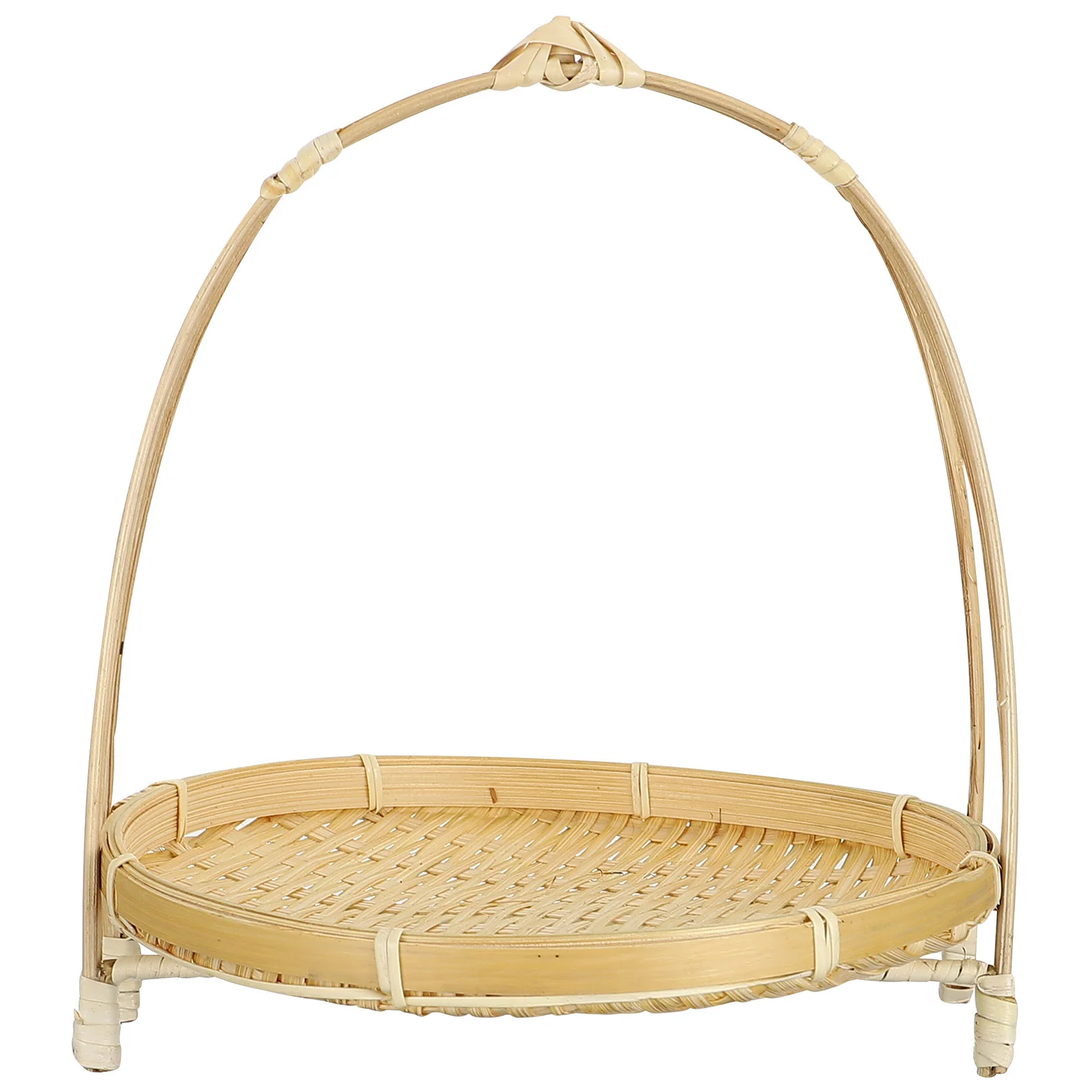 Bamboo Snack Stand Serving Basket Food Organizer Dessert Fruit Storage with Handle Woven
Bamboo Snack Stand Serving Basket Food Organizer Dessert Fruit Storage with Handle Woven