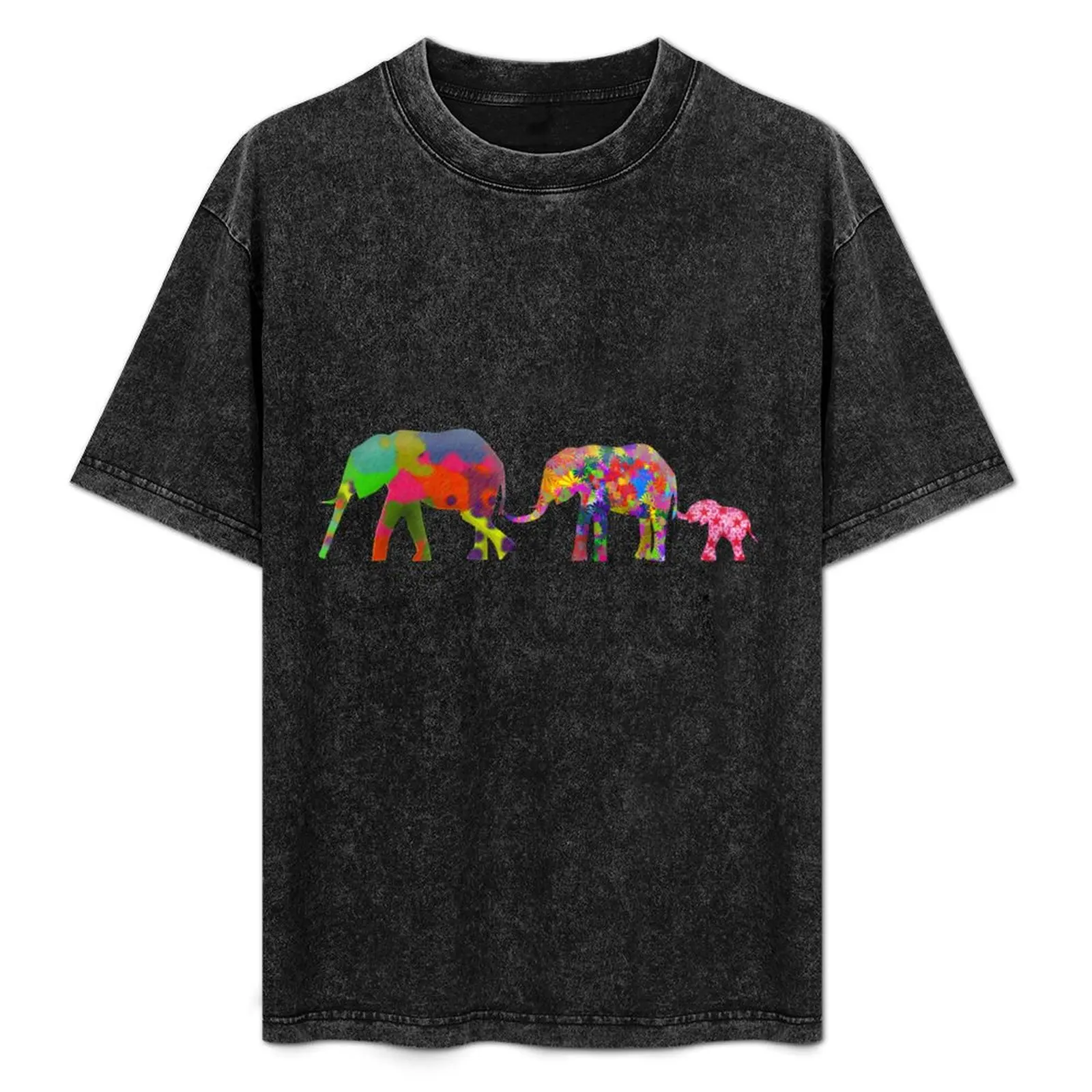 3 Colorful Elephants Holding Tails - Pop Art T-Shirt t shirts designer anime t shirts oversize T-Shirt
3 Colorful Elephants Holding Tails - Pop Art T-Shirt t shirts designer anime t shirts oversize T-Shirt