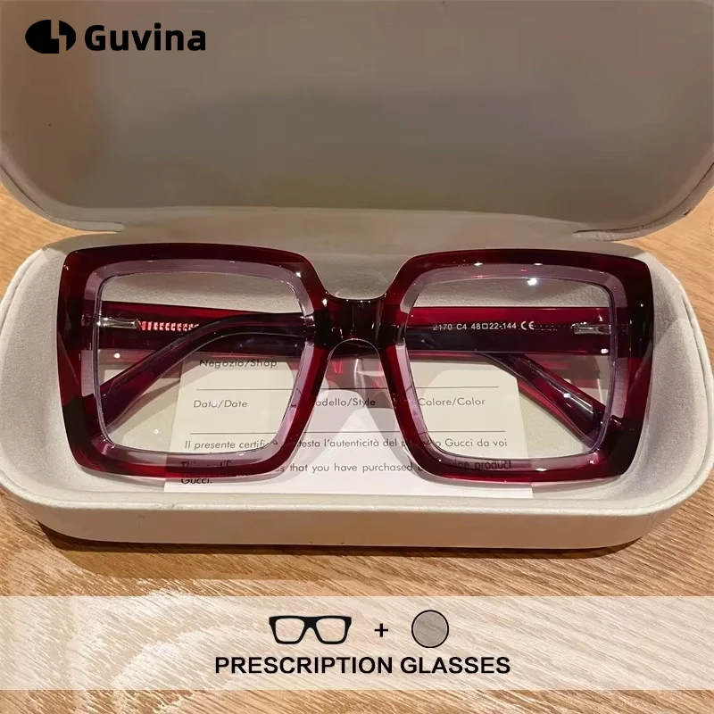 Guvina TR90 Anti Blue Light Reading Glasses Women Photochromic Hyperopia Myopia Prescription Glasses Luxury Large Eyewear
Guvina TR90 Anti Blue Light Reading Glasses Women Photochromic Hyperopia Myopia Prescription Glasses Luxury Large Eyewear