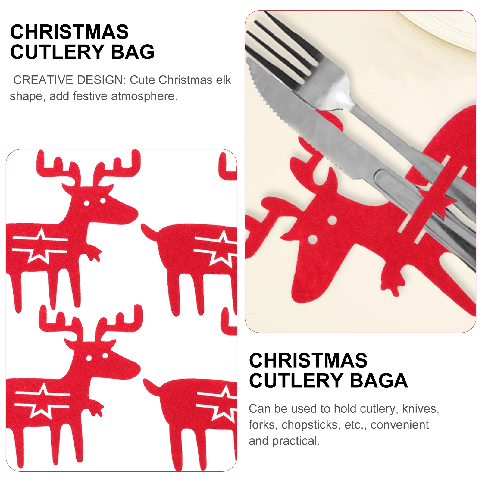 4pcs Christmas Cutlery Holders Fabric Fork Cutter Bags Sturdy Silverware Design Party Tableware Decor
4pcs Christmas Cutlery Holders Fabric Fork Cutter Bags Sturdy Silverware Design Party Tableware Decor