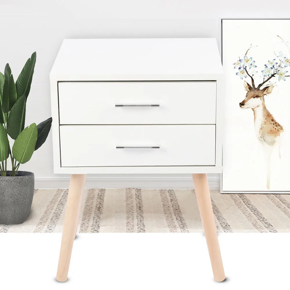 Stable Bedside Table with Two Drawers Floor Cabinet Bedroom Nightstand Storage Organizer
Stable Bedside Table with Two Drawers Floor Cabinet Bedroom Nightstand Storage Organizer