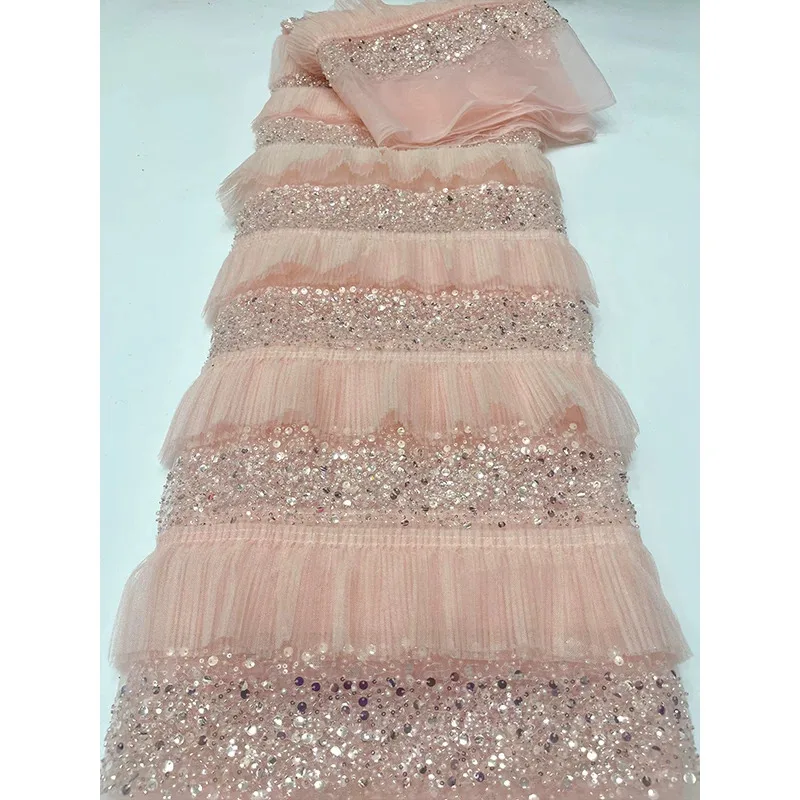2yard Multi layer stacked fog yarn lace bead sequin telas Wedding dress diy designer customizes fabrics for clothing mesh fabric
2yard Multi layer stacked fog yarn lace bead sequin telas Wedding dress diy designer customizes fabrics for clothing mesh fabric