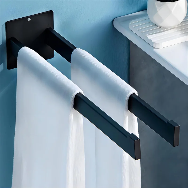 A03I-1 PCS Towel Rail No Drilling Required Self-Adhesive Double Square Wall Mounted Stainless Steel For Bathroom And Kitchen 40C
A03I-1 PCS Towel Rail No Drilling Required Self-Adhesive Double Square Wall Mounted Stainless Steel For Bathroom And Kitchen 40C