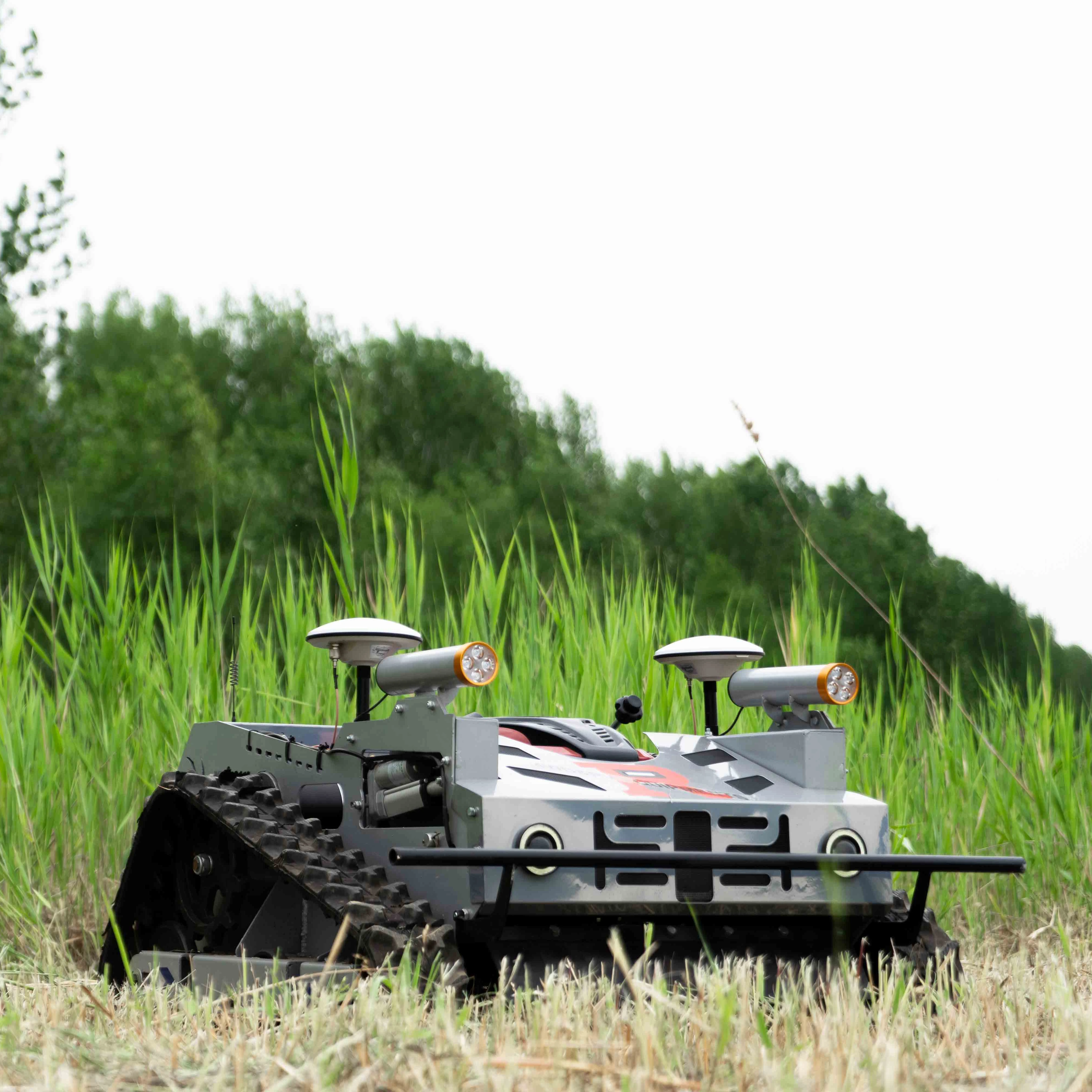 Zero Turn Lawn Mower for Bush Slope Use RC Lawn Mower with Track
Zero Turn Lawn Mower for Bush Slope Use RC Lawn Mower with Track