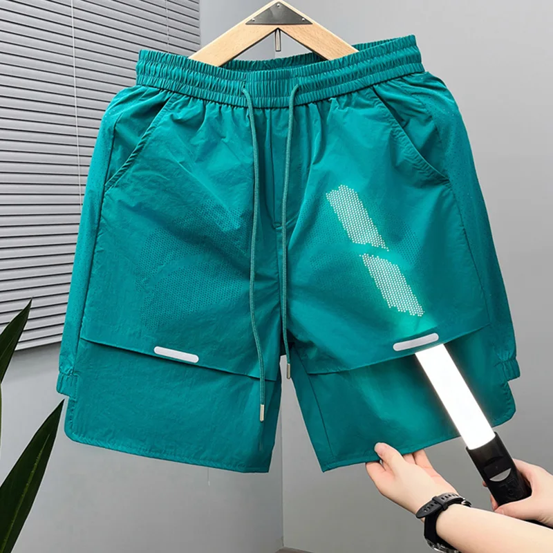 New Trendy Men Short Trousers 2026 Summer Fashion Fast Dry Pants Elastic Waits Knee Length Trouser Breathable Hollow Sport Pants
New Trendy Men Short Trousers 2026 Summer Fashion Fast Dry Pants Elastic Waits Knee Length Trouser Breathable Hollow Sport Pants