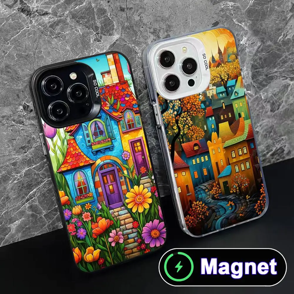 Fashion Art Building Phone Case for iPhone 17 16 15 14 13 12 11 Air Pro Max Plus Colorful Silver MagSafe Cover
Fashion Art Building Phone Case for iPhone 17 16 15 14 13 12 11 Air Pro Max Plus Colorful Silver MagSafe Cover