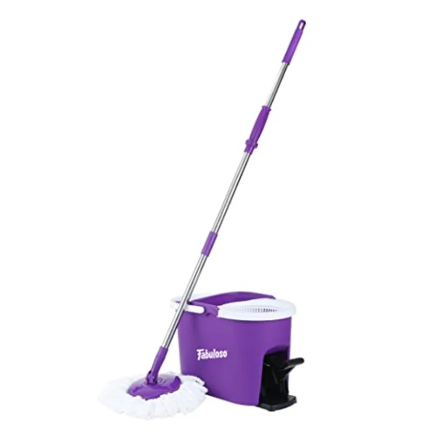 Hs-Free Wringing - Machine Washable Replaceable Microfiber Head Adjustable Pole Length - Clean Your Floors with Ease
Hs-Free Wringing - Machine Washable Replaceable Microfiber Head Adjustable Pole Length - Clean Your Floors with Ease