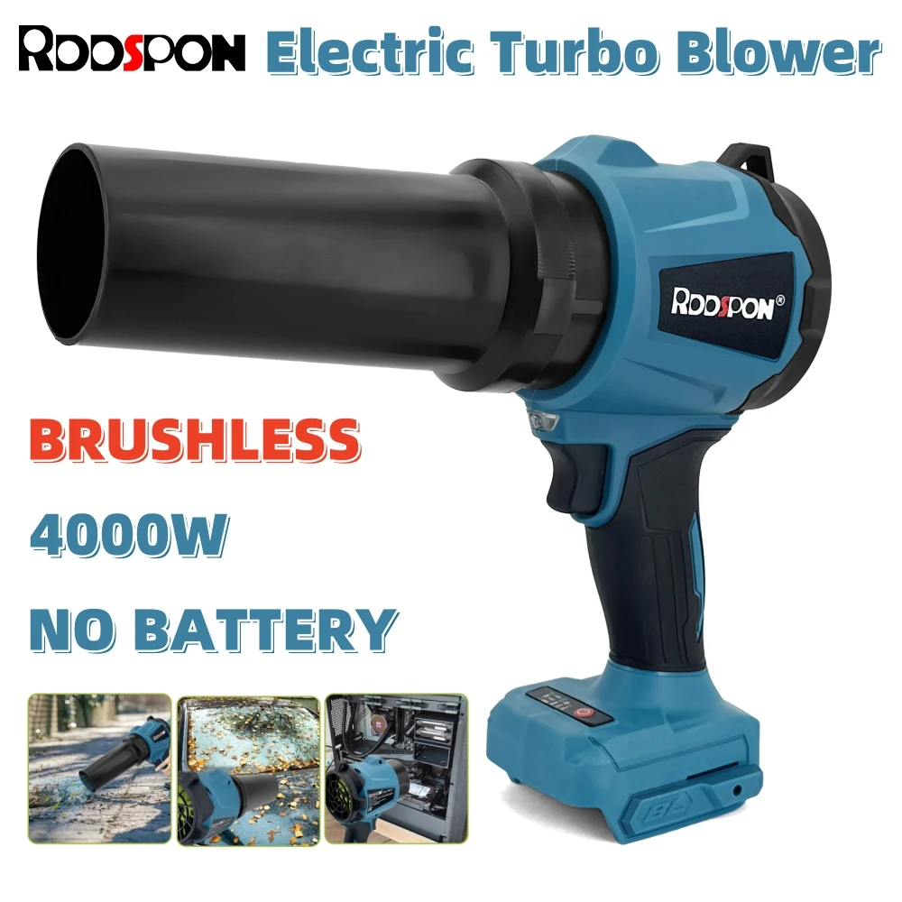 Brushless Turbo Fan Blowers 320000RPM 3000W 450M/S Electric Handheld Jet Fan Snow Leaf Dust Blowing Tools For Makita 18V Battery
Brushless Turbo Fan Blowers 320000RPM 3000W 450M/S Electric Handheld Jet Fan Snow Leaf Dust Blowing Tools For Makita 18V Battery