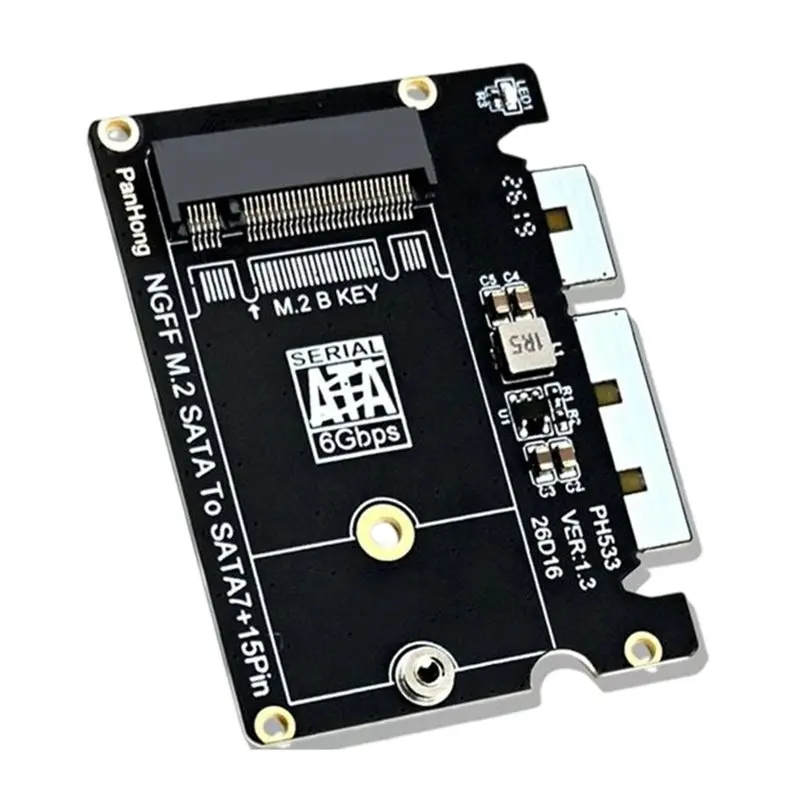 A13E-NGFF M. 2 SATA SSD To Standard 2.5" SATA SSD Converter Adapter Card 6Gbps B Key NGFF M. 2 SATA To SATA 3.0
A13E-NGFF M. 2 SATA SSD To Standard 2.5" SATA SSD Converter Adapter Card 6Gbps B Key NGFF M. 2 SATA To SATA 3.0