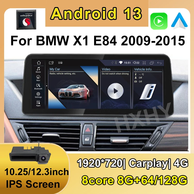 Android 13 Snapdragon Car Intelligent System Wireless CarPlay 8+128G for BMW X1 E84 2009-2015 Autoradio Multimedia
Android 13 Snapdragon Car Intelligent System Wireless CarPlay 8+128G for BMW X1 E84 2009-2015 Autoradio Multimedia
