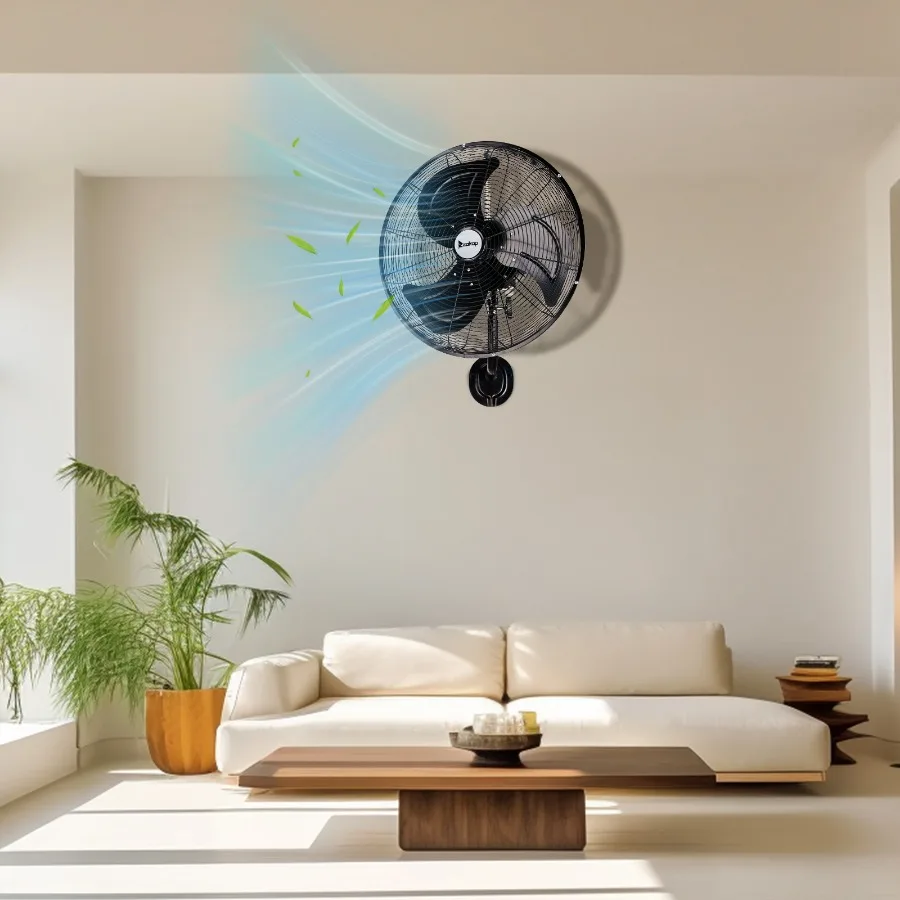 18inch High Velocity Wall Mount Fan Oscillating, Industrial Fan with 3 Speed Ventilation, 4592CFM Indoor Wall Fan, 70 Degree Ho
18inch High Velocity Wall Mount Fan Oscillating, Industrial Fan with 3 Speed Ventilation, 4592CFM Indoor Wall Fan, 70 Degree Ho