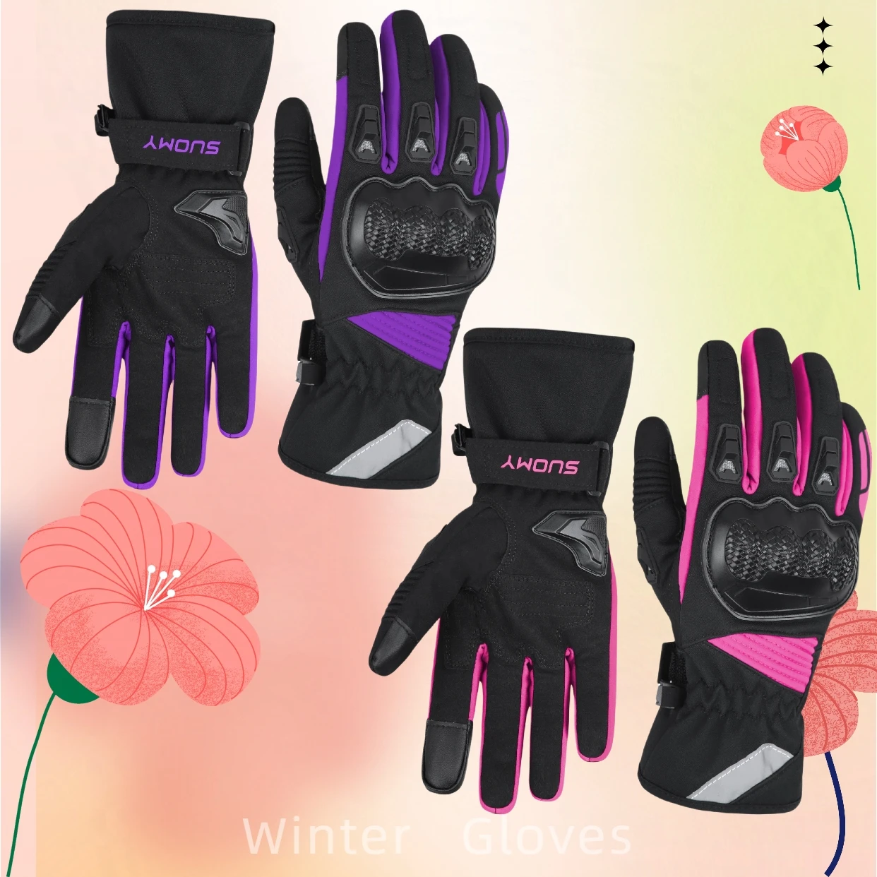 Women's Winter Gloves - Waterproof & Windproof for Motorcycle, Bicycle & Outdoor Work (XS-XXL)
Women's Winter Gloves - Waterproof & Windproof for Motorcycle, Bicycle & Outdoor Work (XS-XXL)