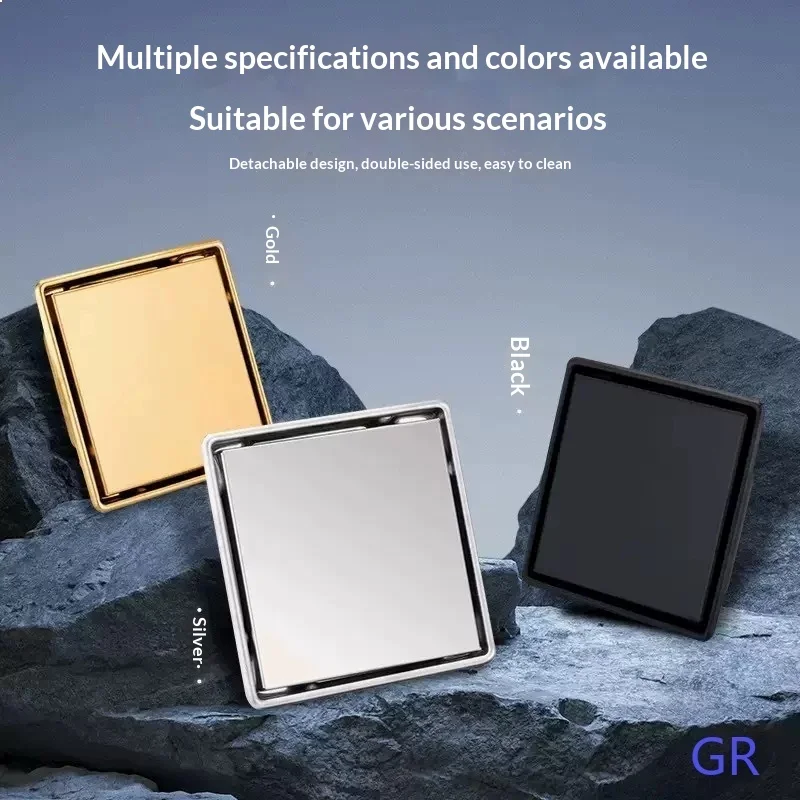 Stainless Steel Hidden Floor Drain Tile Insert Square Anti Odor Insect Bathroom
Stainless Steel Hidden Floor Drain Tile Insert Square Anti Odor Insect Bathroom
