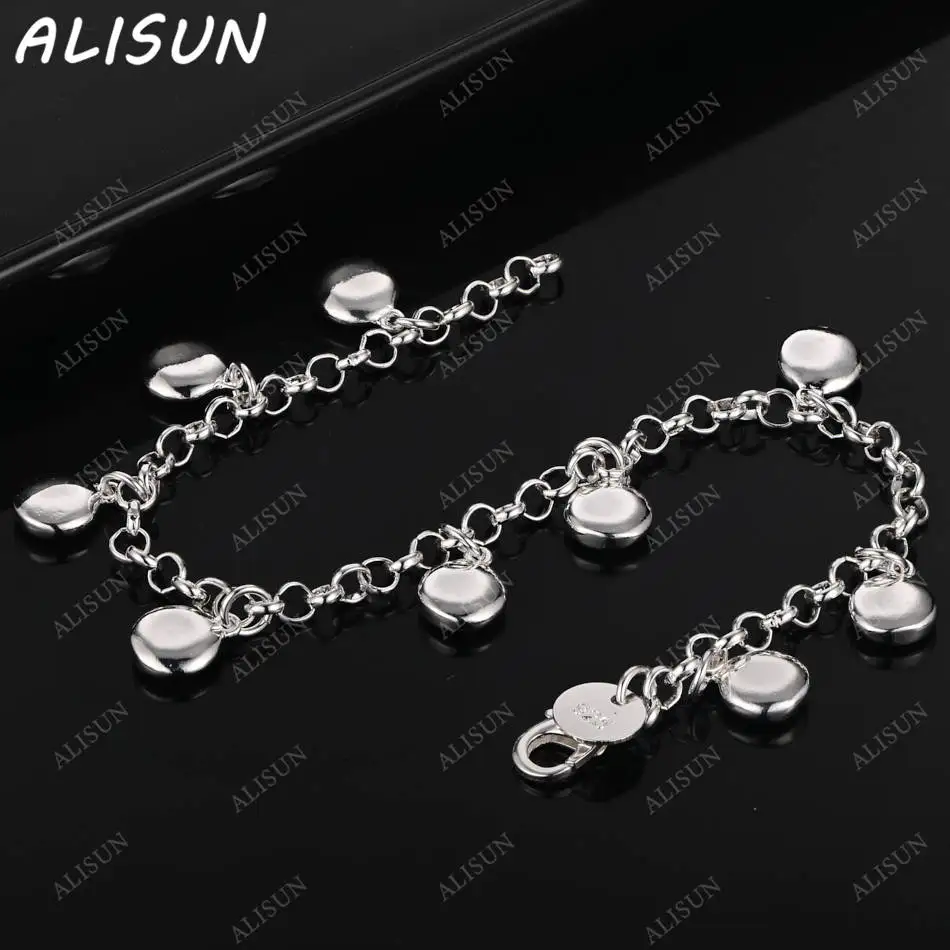 ALISUN 925 Sterling Silver Small Pendant Bracelets For Women Anniversary Gift Popular wild Fashion party Jewelry
ALISUN 925 Sterling Silver Small Pendant Bracelets For Women Anniversary Gift Popular wild Fashion party Jewelry