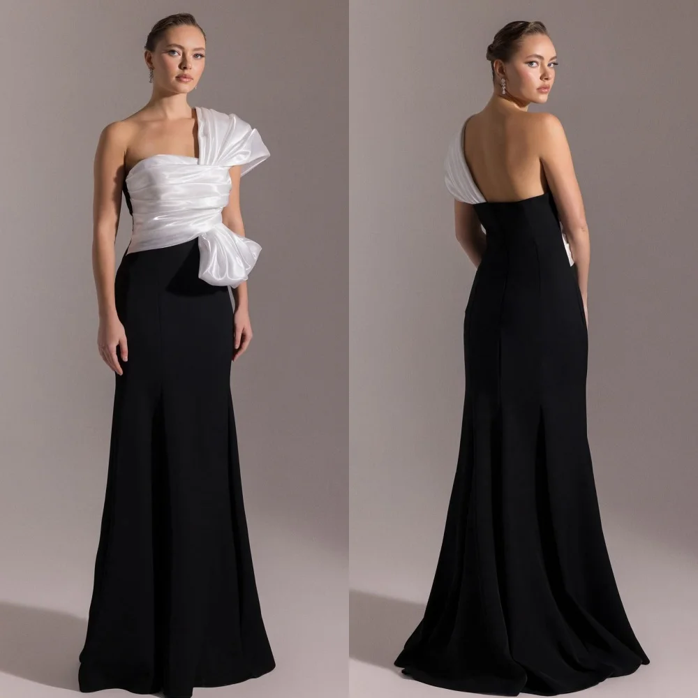 Customized Fashion Retro Pleat Draped Bow A-line One-shoulder Long Dresses Bespoke Occasion Dresses Elegant Sizes Available Sexy
Customized Fashion Retro Pleat Draped Bow A-line One-shoulder Long Dresses Bespoke Occasion Dresses Elegant Sizes Available Sexy