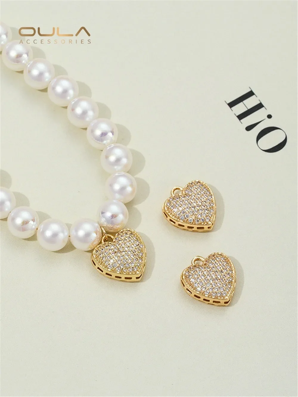 Micro-inset Zircon Love Pendant 14K Bag Gold Color Diy Handmade Pearl Necklace Small Accessories Hand-made Jewelry Materials
Micro-inset Zircon Love Pendant 14K Bag Gold Color Diy Handmade Pearl Necklace Small Accessories Hand-made Jewelry Materials