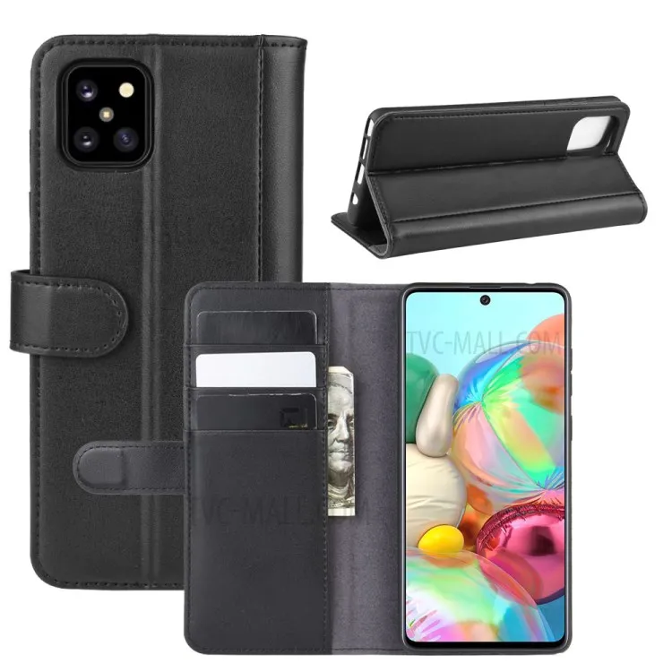 For Samsung Galaxy A81 / Note 10 Lite / M60s Phone Cases Genuine Split Leather Wallet Mobile Cover Stand - Black
For Samsung Galaxy A81 / Note 10 Lite / M60s Phone Cases Genuine Split Leather Wallet Mobile Cover Stand - Black