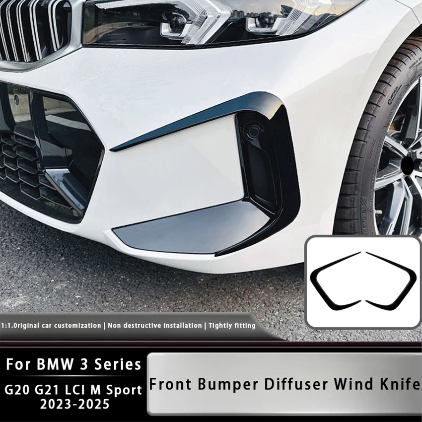 For BMW 3 Series G20 G21 LCI M Sport 2023-2025 Car Front Bumper Diffuser Wind Knife Body Kits Car Modification Accessories
For BMW 3 Series G20 G21 LCI M Sport 2023-2025 Car Front Bumper Diffuser Wind Knife Body Kits Car Modification Accessories