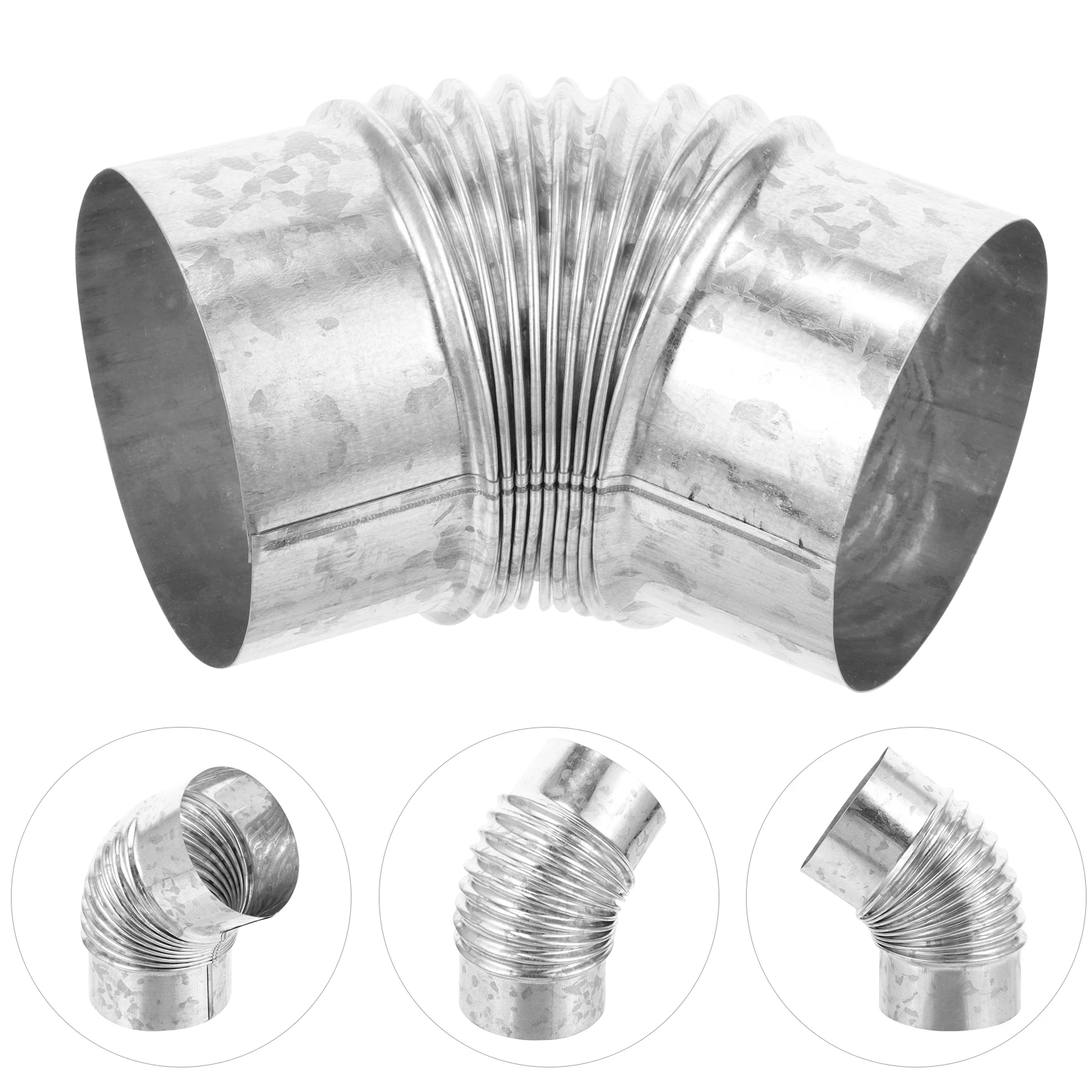 Elbow Accessories 10cm Galvanized 45 Degree Spiral Duct Fitting Metal Exhaust Chimney Stove Pipe Replacement
Elbow Accessories 10cm Galvanized 45 Degree Spiral Duct Fitting Metal Exhaust Chimney Stove Pipe Replacement