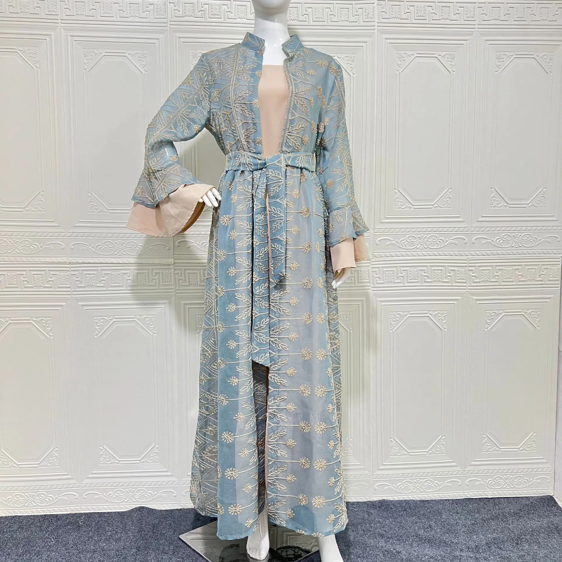 Nl001 Fashionable And Elegant Embroidered Cardigan Set With Dress And Robe Robe Abaya Ramadan Dubai Luxury Islam Elegant
Nl001 Fashionable And Elegant Embroidered Cardigan Set With Dress And Robe Robe Abaya Ramadan Dubai Luxury Islam Elegant